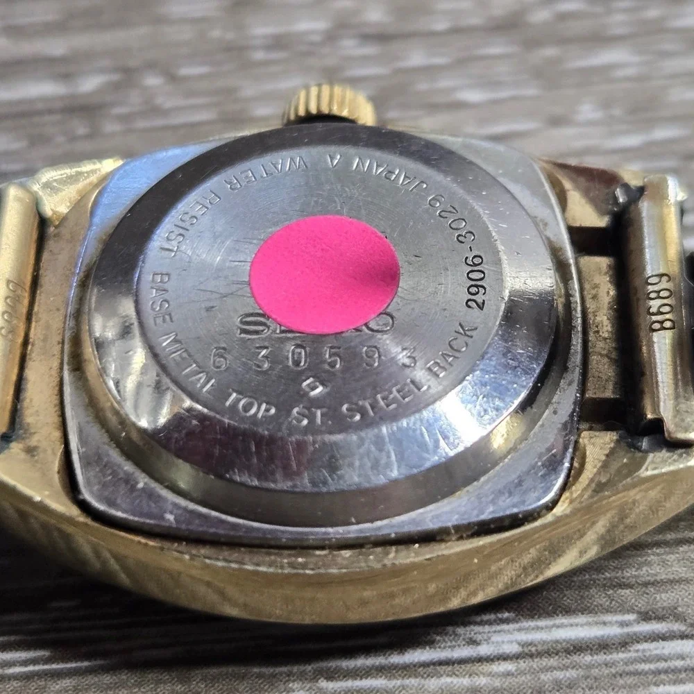Vintage Seiko 2906-3029 Hi-Beat 17 Jewels Automatic Day Date Women Watch Parts